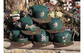 MLB Green And Brown Two Tones 59Fifty Fitted Hat Collection by MLB x New Era