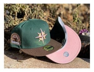 MLB Green And Brown Two Tones 59Fifty Fitted Hat Collection by MLB x New Era Mariners
