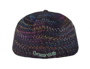 Night Owl Rainbow Vortex Fitted Hat by Grassroots Back