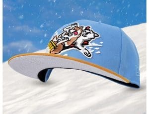 Sled Dogs Sky Blue Tan 59Fifty Fitted Hat by Noble North x New Era Front