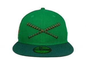 Crossed Bats Logo St. Patrick's Day 2023 59Fifty Fitted Hat by JustFitteds x New Era