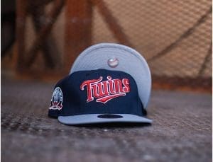 Minnesota Twins 60th Anniversary Navy Cement 59Fifty Fitted Hat by MLB x New Era