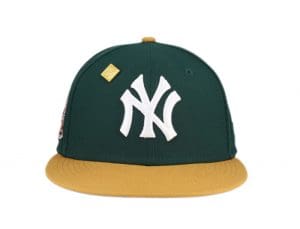 New York Yankees 1950 World Series Green Brown 59Fifty Fitted Hat by MLB x New Era Front