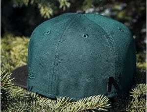 Noble Pines Dark Green Black 59Fifty Fitted Hat by Noble North x New Era Back
