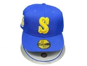Seattle Mariners 35th Anniversary Blue Yellow 59Fifty Fitted Hat by MLB x New Era
