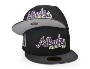 Atlanta Braves 40th Anniversary Black Dark Graphite 59Fifty Fitted Hat by MLB x New Era