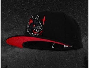 Bat Black Red 59Fifty Fitted Hat by Noble North x New Era