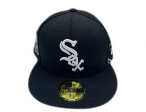 Chicago White Sox Black Patches All Over 59Fifty Fitted Hat by MLB x New Era Front