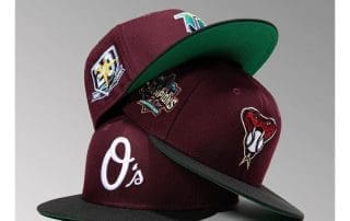 Hat Club Maroon Two-Tones 2023 59Fifty Fitted Hat Collection by MLB x New Era