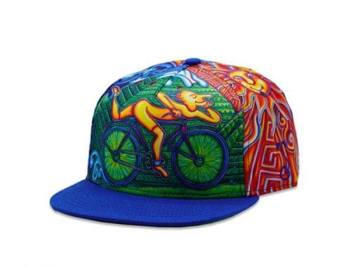 John Speaker Bicycle Day Allover Fitted Hat by John Speaker x Grassroots