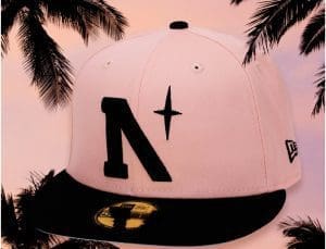 North Star Blush Black 59Fifty Fitted Hat by Noble North x New Era Front