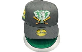 Oakland Athletics 40th Anniversary Black Stomper Green 59Fifty Fitted Hat by MLB x New Era