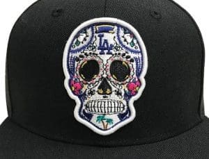Los Angeles Dodgers Day Of The Dead Sugar Skull 59Fifty Fitted Hat by MLB x New Era Front