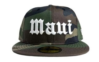 Maui Woodland Camo 59Fifty Fitted Hat by 808allday x New Era