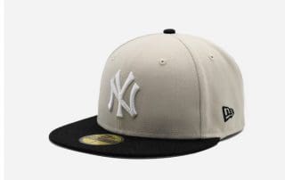 New York Yankees Scruff God Bone Black 59Fifty Fitted Hat by MLB x New Era