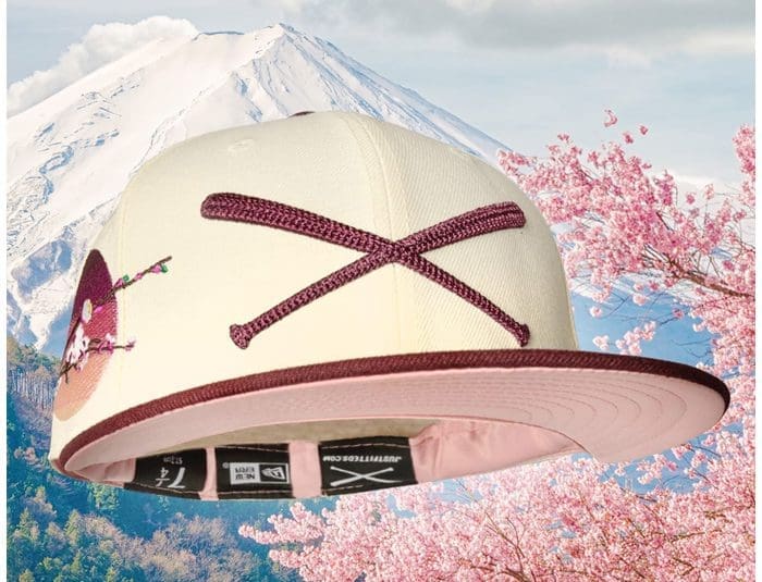 Sakura 2023 Crossed Bats Logo 59Fifty Fitted Hat by JustFitteds x New Era