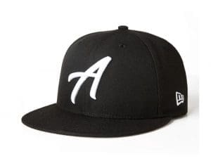 Anthem Black White 59Fifty Fitted Hat by Anthem x New Era Front