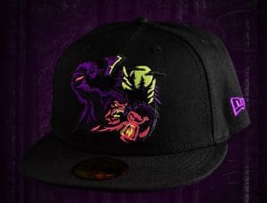 Sasquatch Black Purple 59Fifty Fitted Hat by Noble North x New Era Front