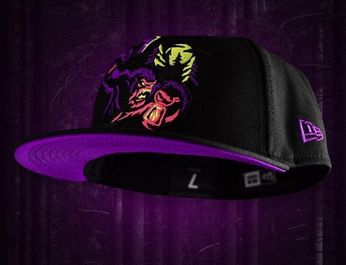 Sasquatch Black Purple 59Fifty Fitted Hat by Noble North x New Era