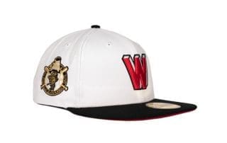Washington Senators Custom White Black 59Fifty Fitted Hat by MLB x New Era