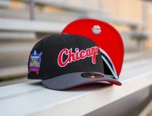 Chicago White Sox 2005 World Champions Black Charcoal 59Fifty Fitted Hat by MLB x New Era