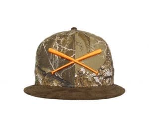 Crossed Bats Logo Realtree Camo 59Fifty Fitted Hat by JustFitteds x New Era