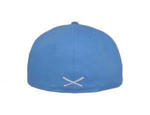 Crossed Bats Logo Sky Blue White 59Fifty Fitted Hat by JustFitteds x New Era Back