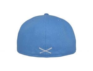 Crossed Bats Logo Sky Blue White 59Fifty Fitted Hat by JustFitteds x New Era Back