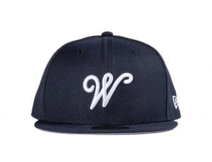 Letterman Navy 5Fifty Fitted Hat by Westside Love x New Era Front