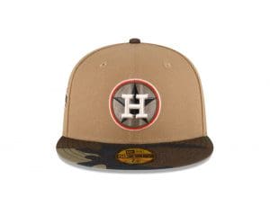 MLB Just Caps Camo Khaki 59Fifty Fitted Hat Collection by MLB x New Era Front
