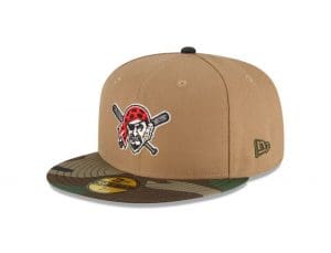 MLB Just Caps Camo Khaki 59Fifty Fitted Hat Collection by MLB x New Era Left