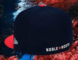 North Star Oceanside Blue Coral 59Fifty Fitted Hat by Noble North x New Era Back