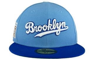 Brooklyn Dodgers Jackie Robinson 75 Years Sky Royal 59Fifty Fitted Hat by MLB x New Era