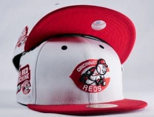 Cincinnati Reds Big Red Machine 1975 White Red 59Fifty Fitted Hat by MLB x New Era Front