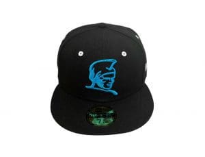 Kamehameha Black Sunrise Blue 59Fifty Fitted Hat by Fitted Hawaii x New Era