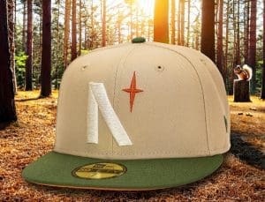 North Star Camel Olive 59Fifty Fitted Hat by Noble North x New Era