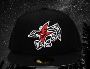 North Star Mascot Black 59Fifty Fitted Hat by Noble North x New Era Front