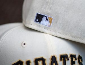 Pittsburgh Pirates Clemente Off-White Black 59Fifty Fitted Hat by MLB x New Era Back