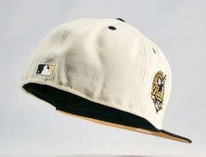 San Diego Padres 40th Anniversary Black White Gold 59Fifty Fitted Hat by MLB x New Era Back