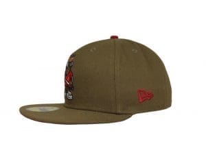 Berlin Bear Moss 59Fifty Fitted Hat by JustFitteds x New Era Left