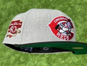 Cincinnati Reds 1988 ROTY Jackie Robinson Award Heather Grey 59Fifty Fitted Hat by MLB x New Era Right