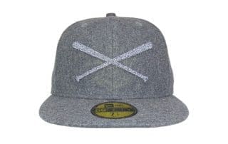 Crossed Bats Logo Melton Wool 3M 59Fifty Fitted Hat by JustFitteds x New Era