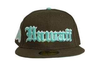 Hawaii Walnut Mint 59Fifty Fitted Hat by 808allday x New Era
