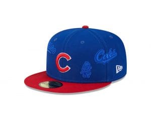 MLB Multi Logo 59Fifty Fitted Hat Collection by MLB x New Era Left
