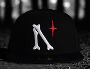North Star Bones Black 59Fifty Fitted Hat by Noble North x New Era