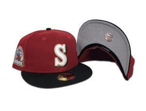 Seattle Mariners 30th Anniversary Brick Red Black 59Fifty Fitted Hat by MLB x New Era Undervisor