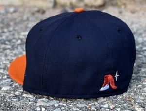 Sneaky Blinders Navy Rust Orange 59Fifty Fitted Hat by Noble North x New Era Back