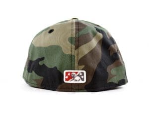 Tennessee Smokies Bear Woodland Camo 59Fifty Fitted Hat by MiLB x New Era Back