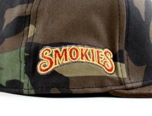 Tennessee Smokies Bear Woodland Camo 59Fifty Fitted Hat by MiLB x New Era Patch