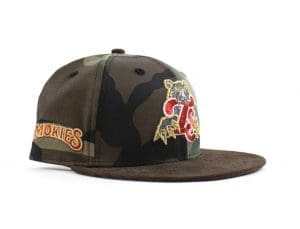 Tennessee Smokies Bear Woodland Camo 59Fifty Fitted Hat by MiLB x New Era Right